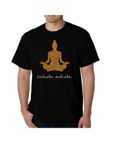 Мужская футболка LA Pop Art Word Art T-Shirt - Inhale Exhale