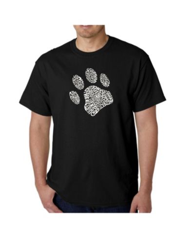 LA Pop Art Men's Word Art T-Shirt - Dog Paw