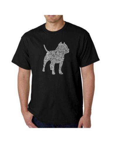 Мужская футболка LA Pop Art Word Art Pit bull