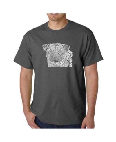 LA Pop Art Men's Word Art T-Shirt - Pug Face