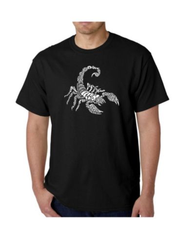 LA Pop Art мужская футболка Types of Scorpions Word Art