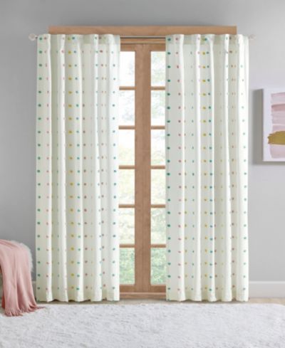 Интерьерная портьера Intelligent Design Stella Dot Metallic Embroidered 50" x 84"