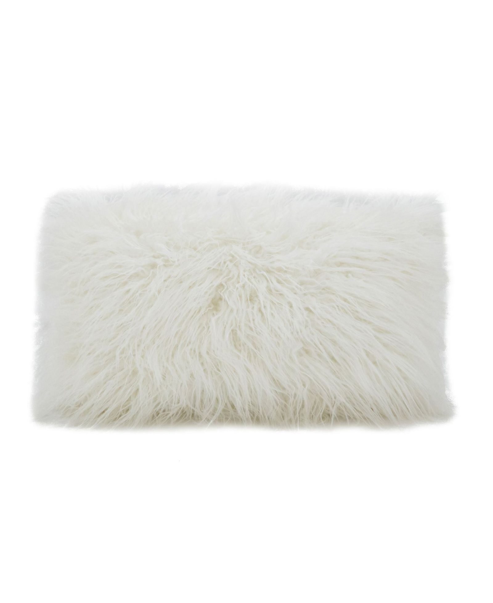 Saro Lifestyle Mongolian Faux Fur Decorative Pillow, 12" x 20"