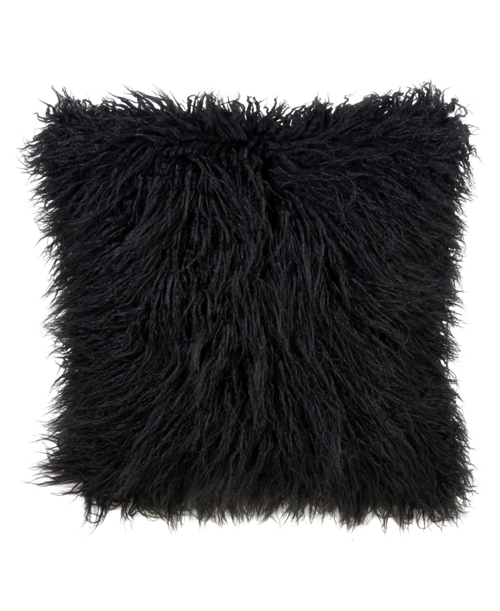 Saro Lifestyle Mongolian Faux Fur Decorative Pillow, 18" x 18"