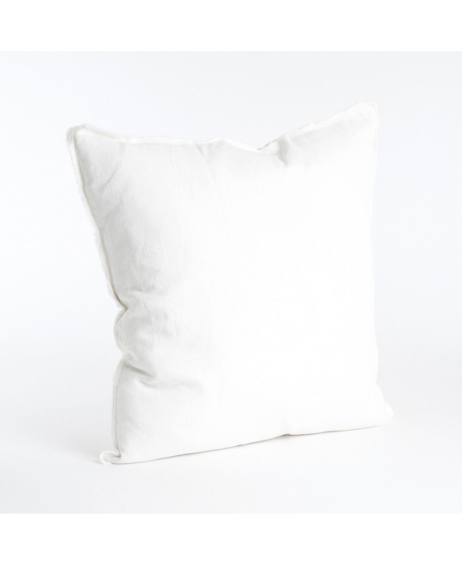 Saro Lifestyle Fringed Linen Decorative Pillow, 20" x 20"