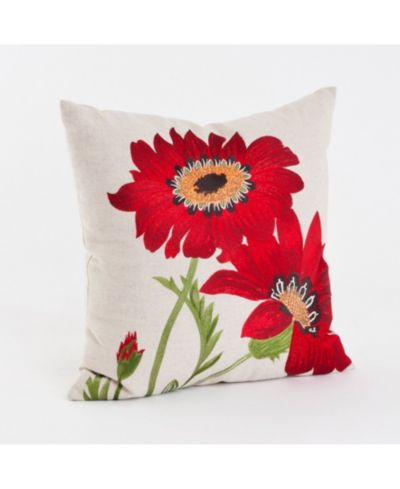 Saro Lifestyle декоративная вышитая подушка Le Tournesol, 18" x 18"