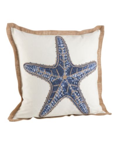 Saro Lifestyle Декоративная подушка с принтом Star Fish, 20" x 20"