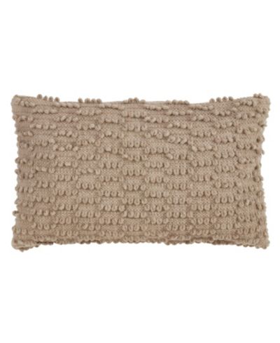 Декоративная подушка Saro Lifestyle Nubby 12" x 20"