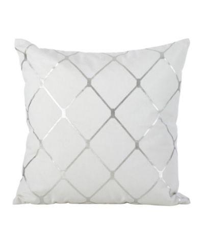 Декоративная подушка Saro Lifestyle Metallic Diamond, 18" x 18"