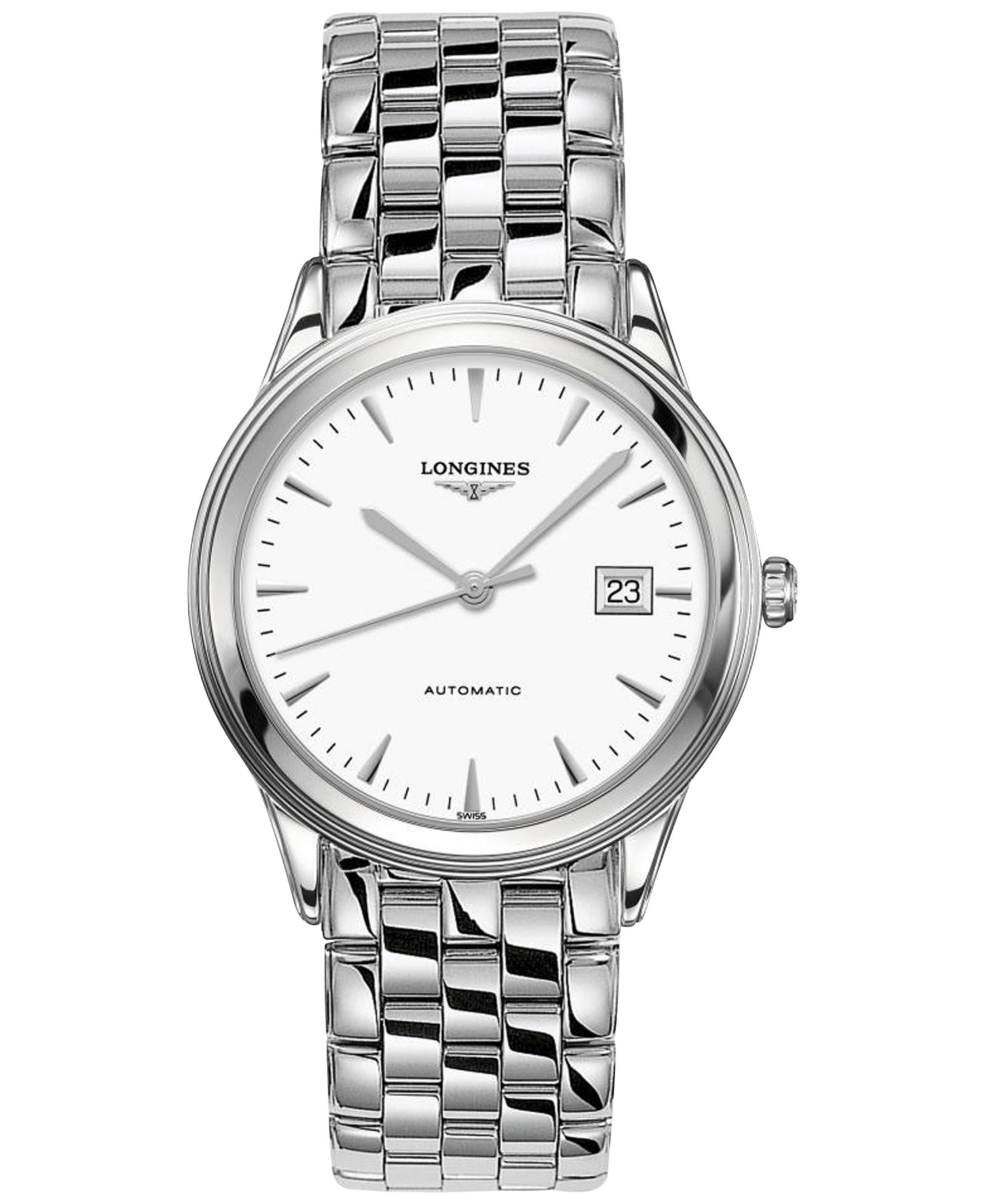 Longines Men's Swiss Automatic Flagship Stainless Steel Bracelet Watch 38mm