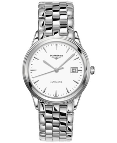 Longines Men's Swiss Automatic Flagship Stainless Steel Bracelet Watch 38mm