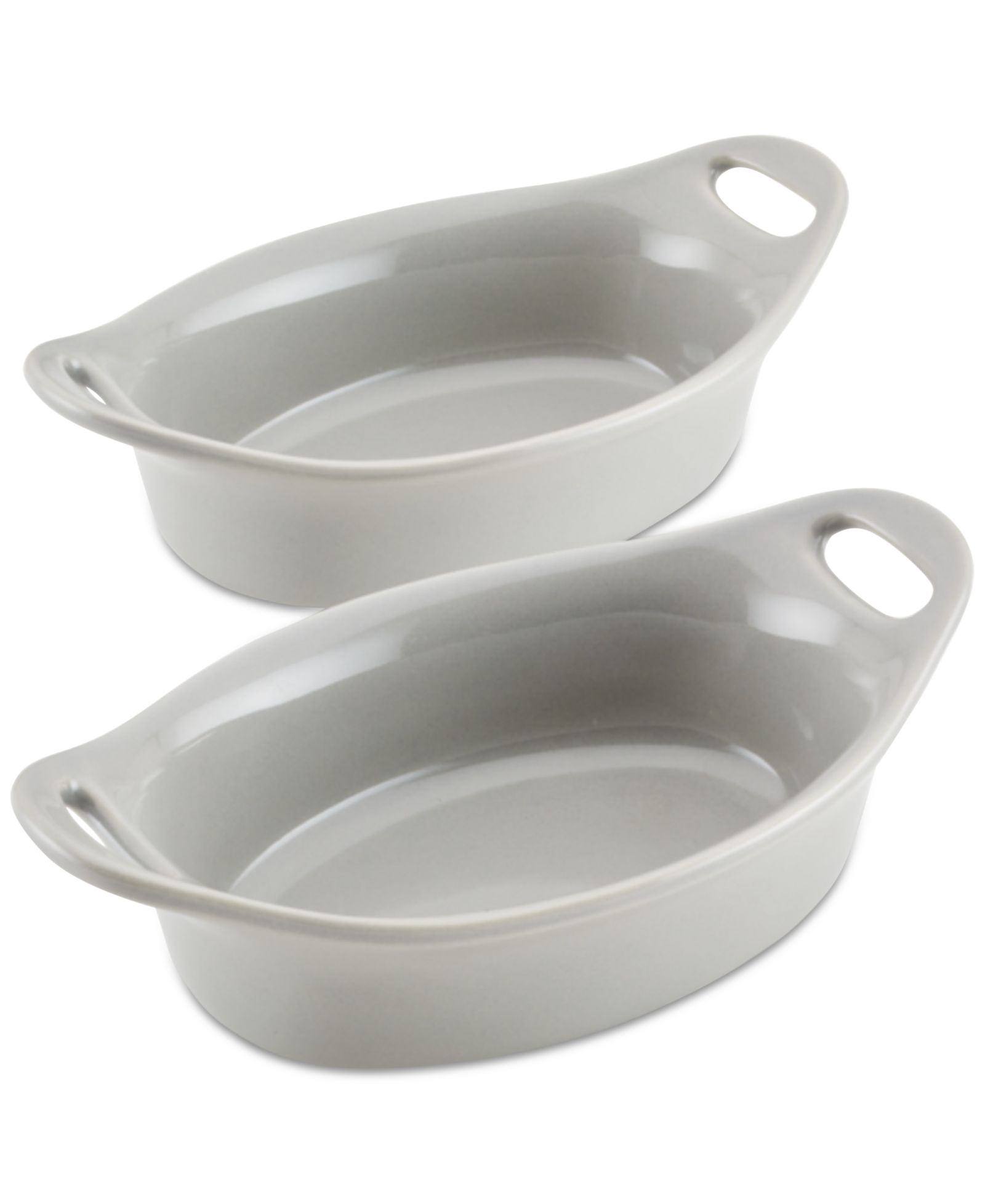 Набор керамических форм Rachael Ray Ceramics 2-Pc. Oval Au Gratin Set