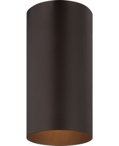 Volume Lighting 1-Light Flush Mount Cylinder Ceiling Fixture