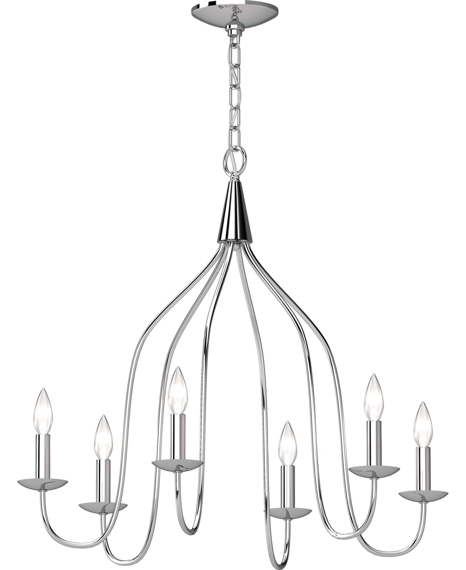 Volume Lighting Windsor 6-Light Hanging Chandelier