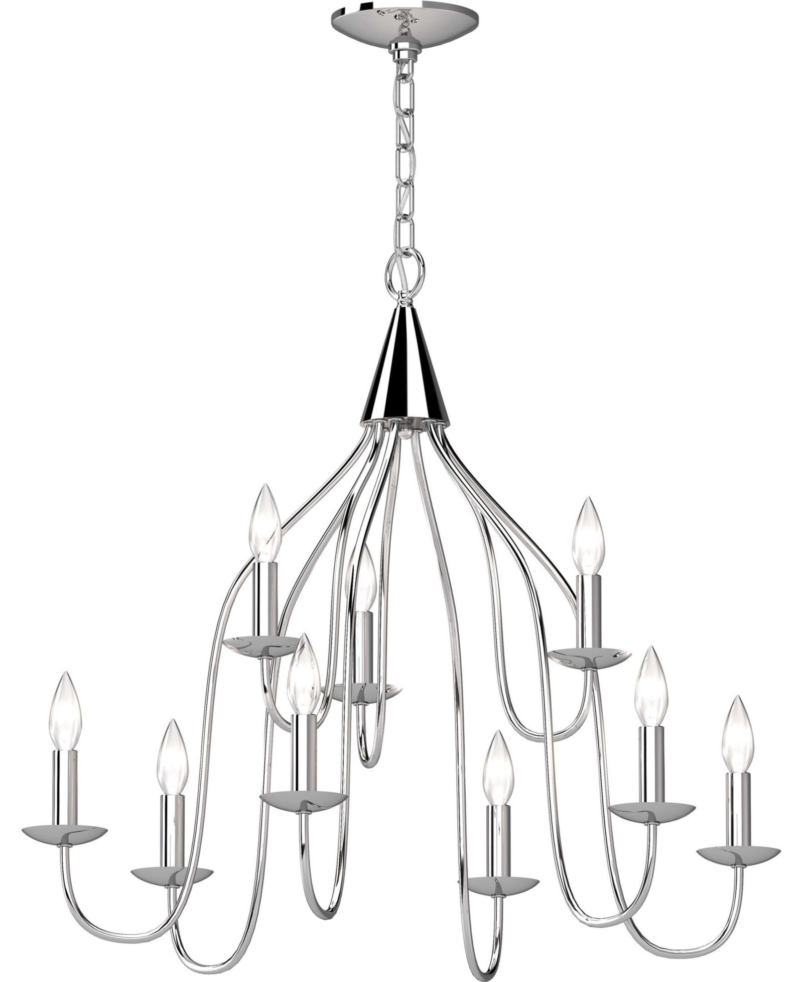 Volume Lighting Windsor 9-Light Hanging Chandelier