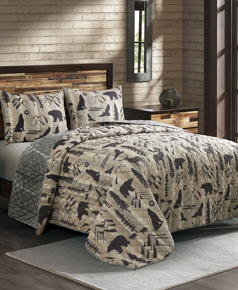 American Heritage Textiles Wildlife Friends комплект из 3 одеял, King