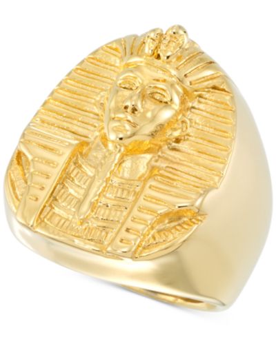 Мужское кольцо LEGACY for MEN by Simone I. Smith Pharaoh в Yellow Ion-Plated Stainless Steel