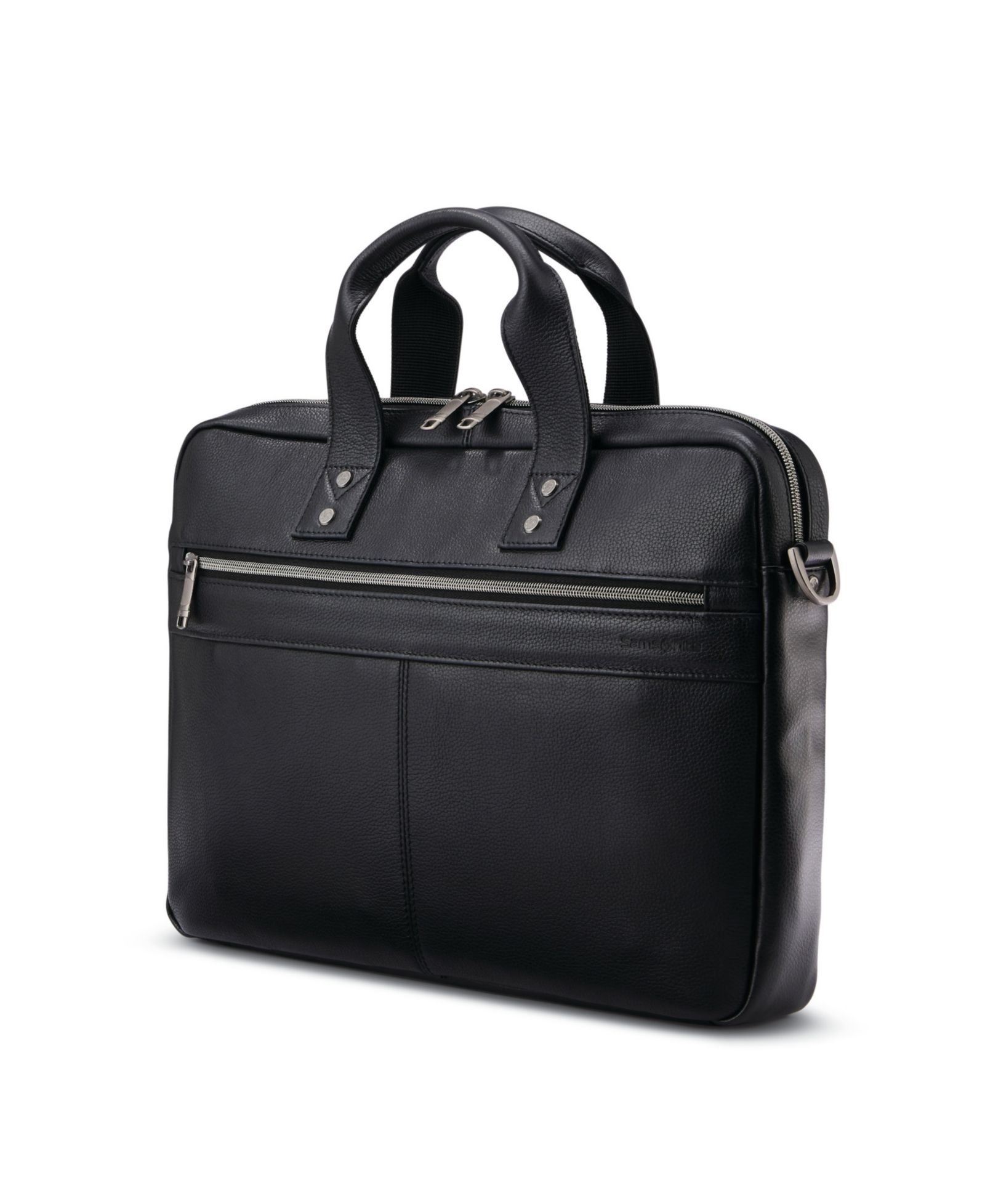 Slim Briefcase из кожи Samsonite Classic