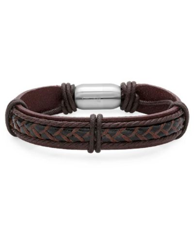 Steeltime Мужской Leather String Design Bracelet