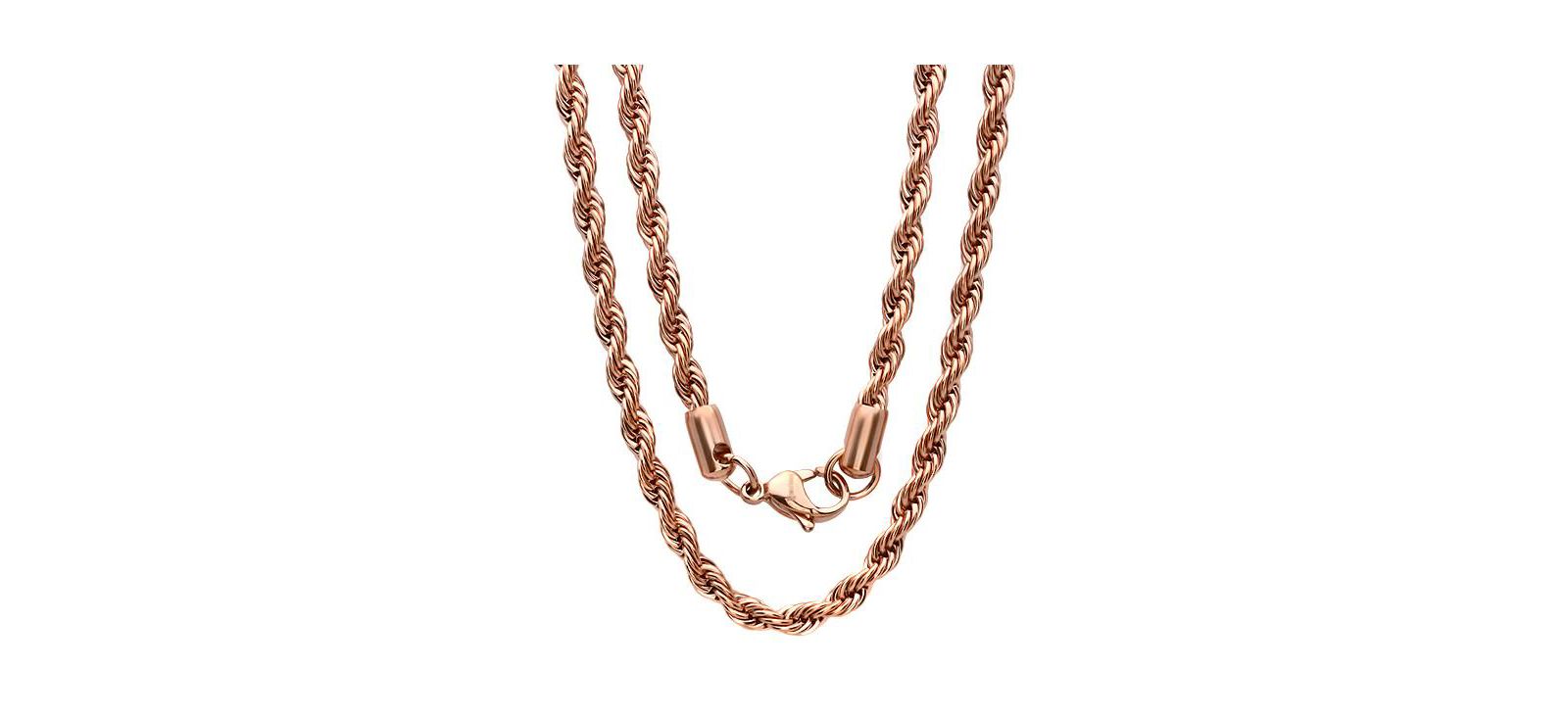 Мужской стальной браслет Steeltime 18k Rose gold Plated