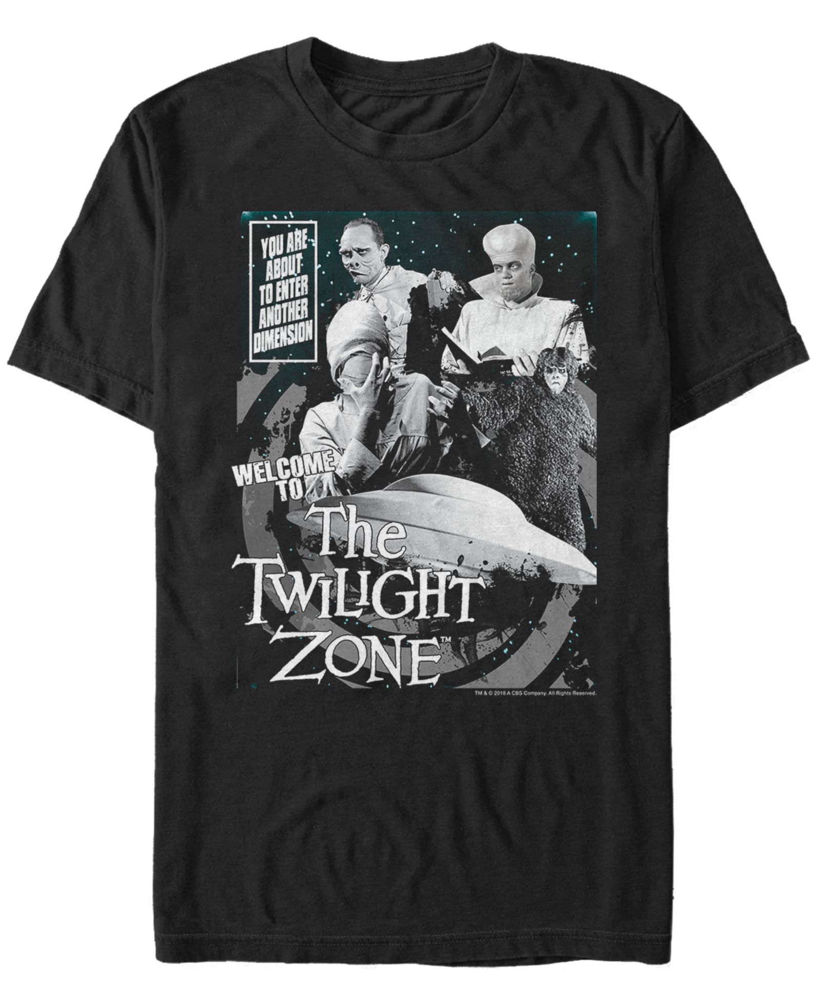 Twilight Zone CBS Men's Entering Another Dimension Short Sleeve T-Shirt