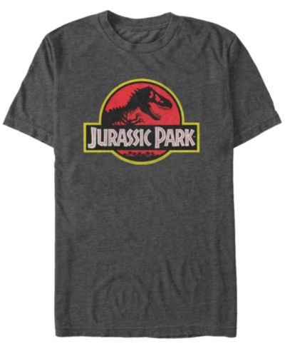 Jurassic Park Мужская футболка с логотипом Classic Distressed, короткий рукав