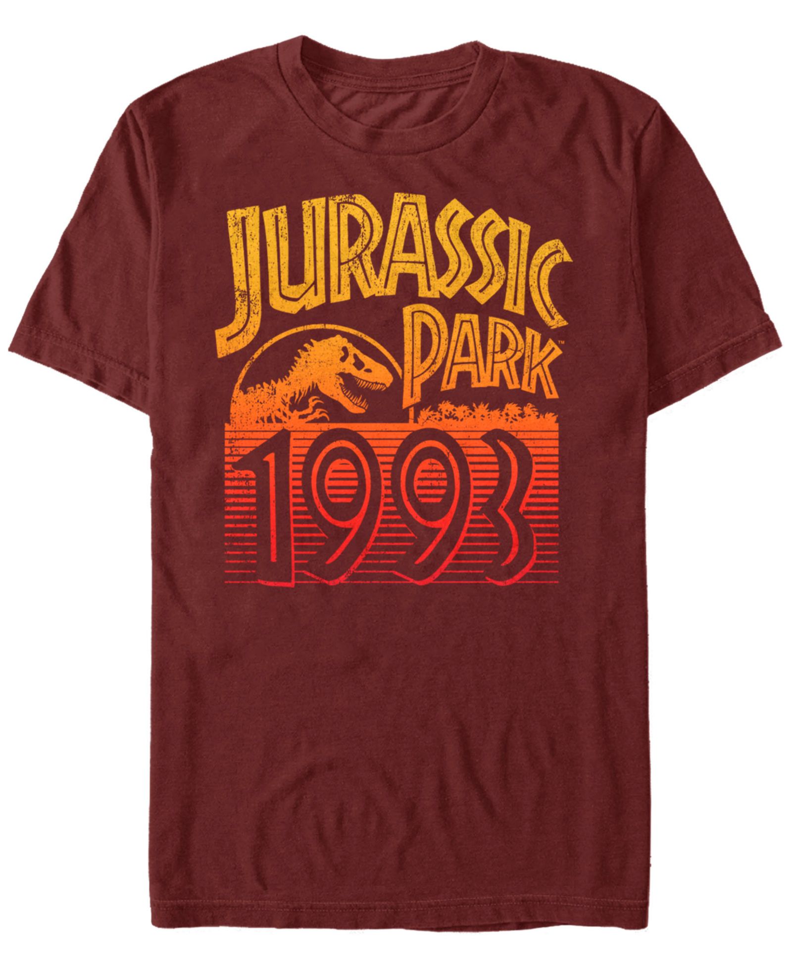 Мужская футболка Fifth Sun Jurassic Park Men's Retro Logo 1993 Short Sleeve T-Shirt