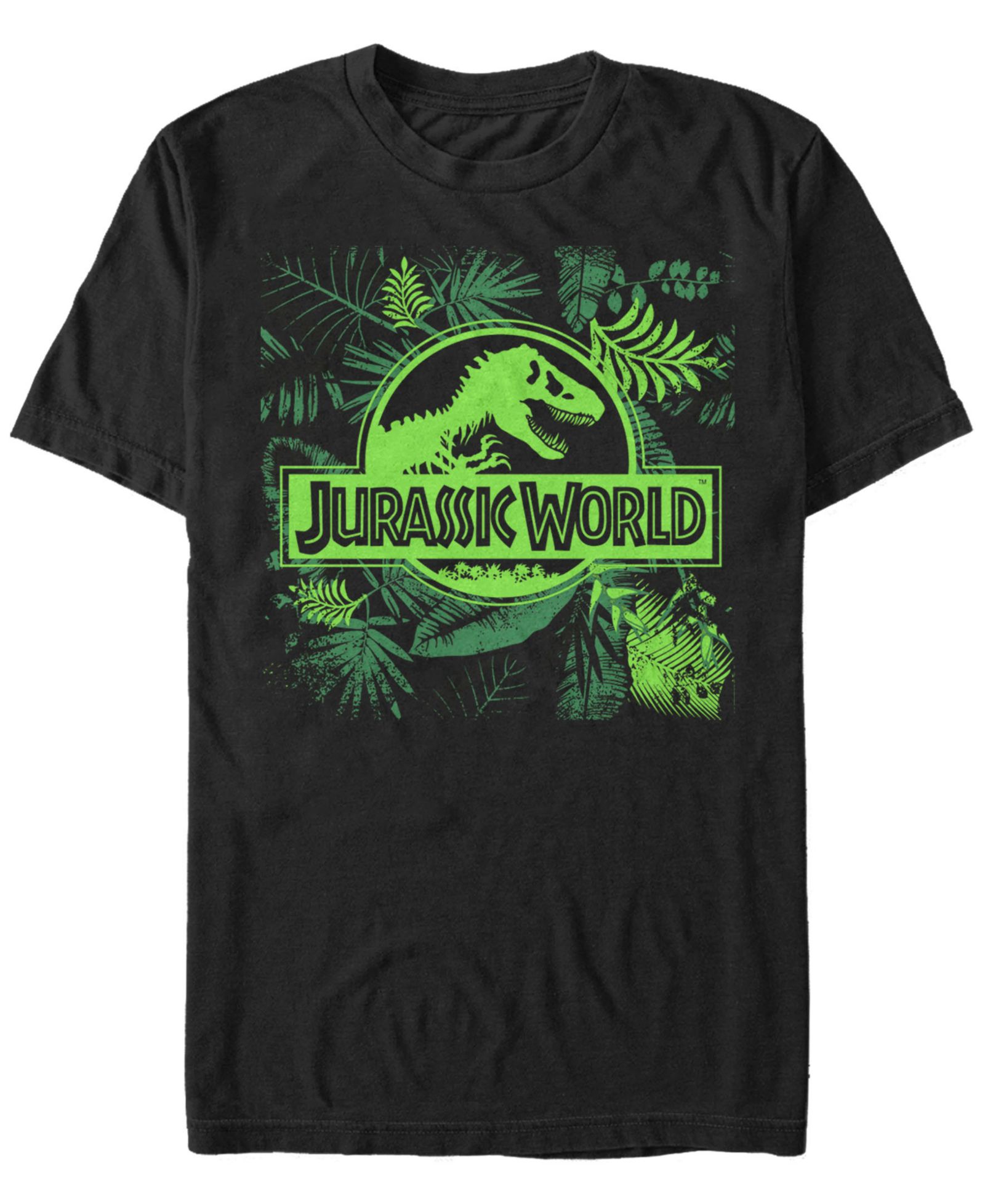 Мужская футболка Jurassic World Fern Leaf Logo с коротким рукавом