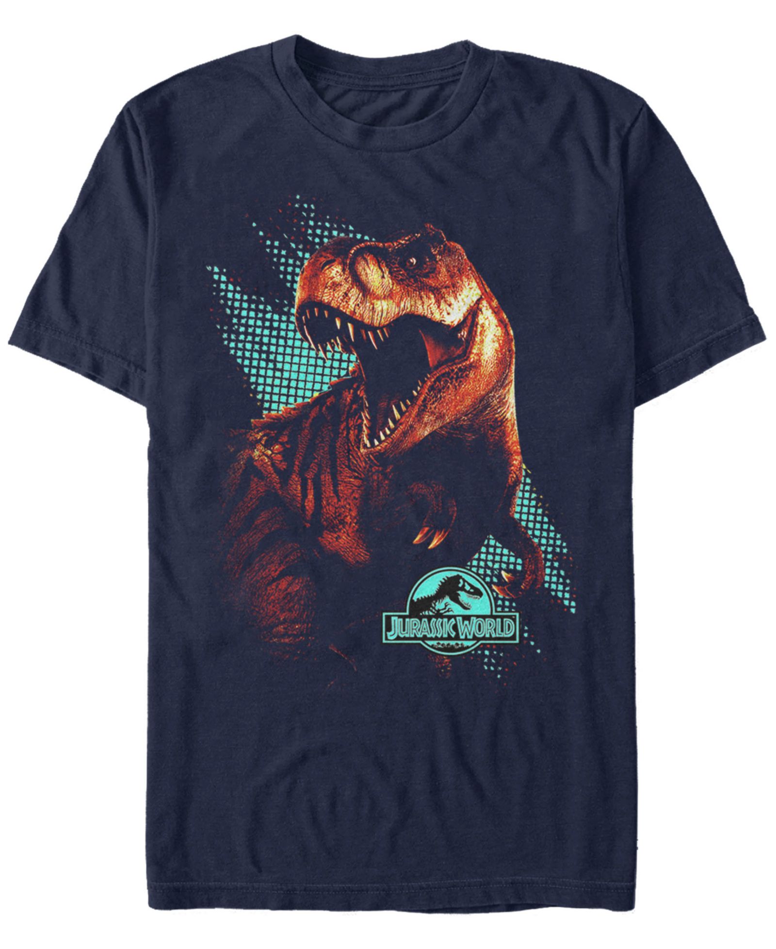 Мужская футболка Jurassic World Men's T. Rex Computer Screen с коротким рукавом