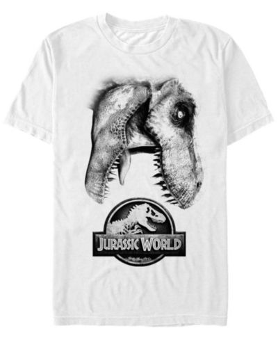 Мужская футболка Jurassic World с неоновым принтом динозавров