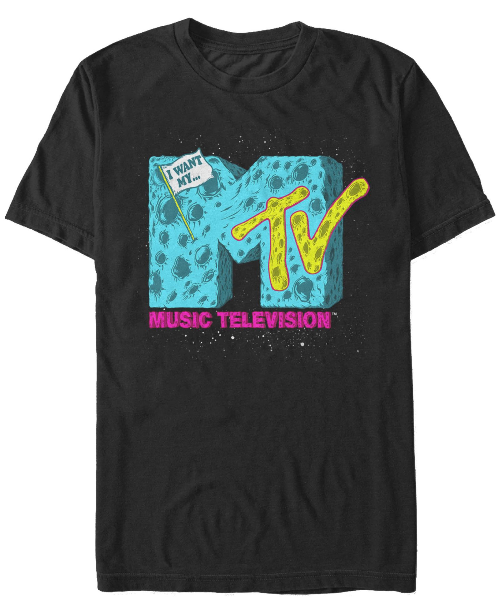 Мужская футболка MTV Galaxy Moon Logo Short Sleeve