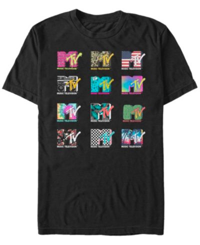 MTV мужская футболка Multi Logo Collage Short Sleeve