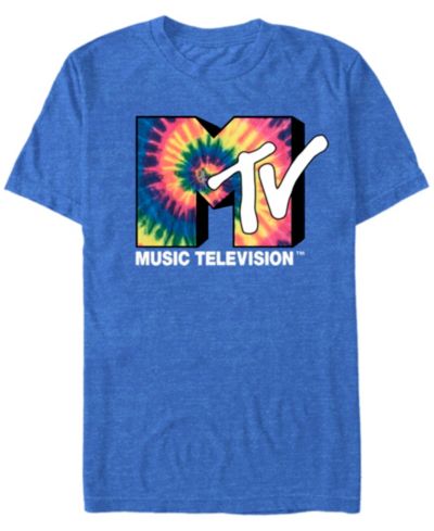 MTV Мужская футболка с логотипом Tie-Dye Vintage-Like