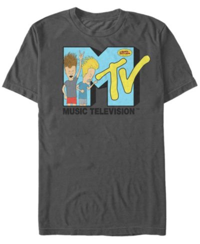 MTV Мужская футболка с логотипом Beavis and Butthead Head bangers Short Sleeve