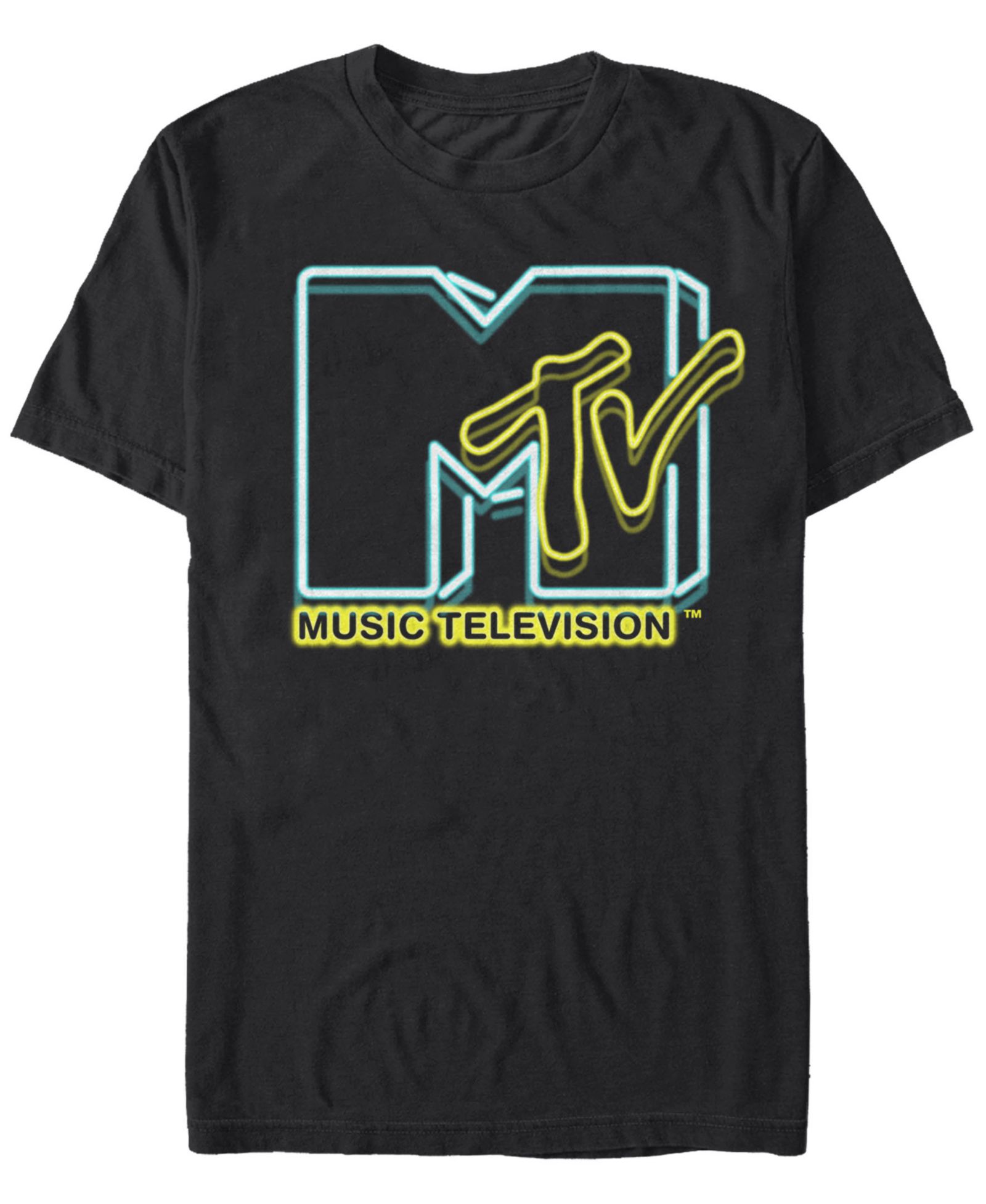 Мужская футболка MTV Neon Lights Logo Short Sleeve