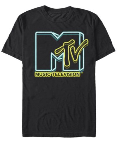 Мужская футболка MTV Neon Lights Logo Short Sleeve