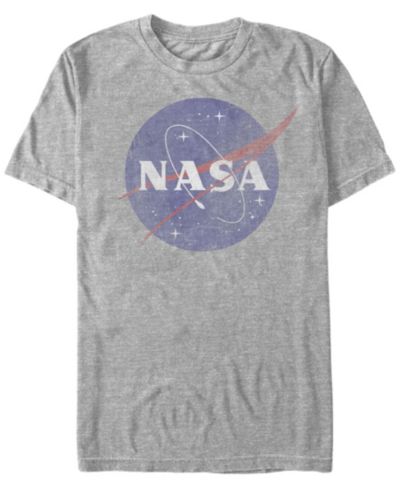 NASA Men's Vintage-Like Faded Logo Short Sleeve T-Shirts