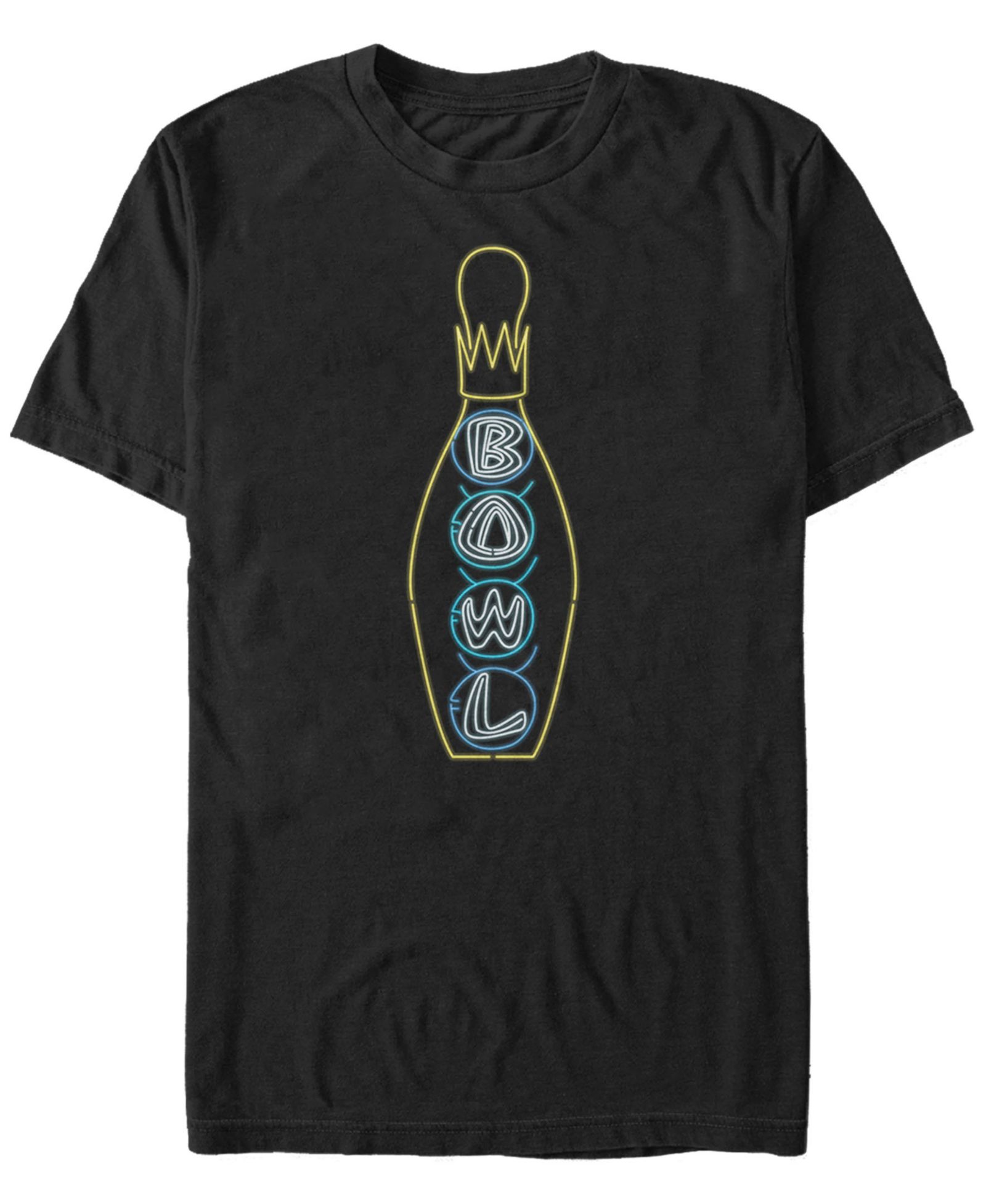 Мужская футболка The Big Lebowski Bowling Neon Light Print Short Sleeve