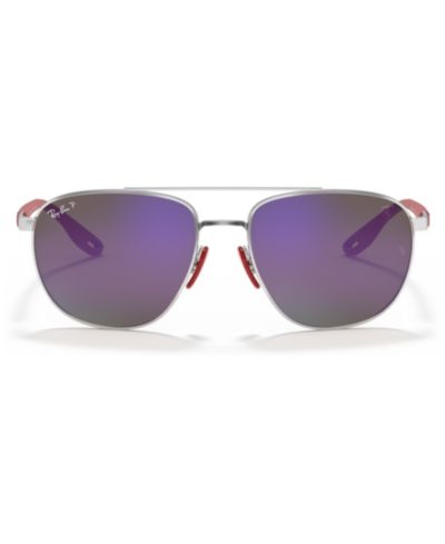 Солнцезащитные очки Ray-Ban Men's Polarized RB3659M Scuderia Ferrari Collection 57