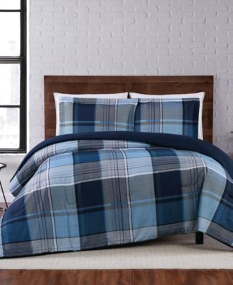 Truly Soft Trey Plaid 3-Pc. Comforter Set, Full/Queen