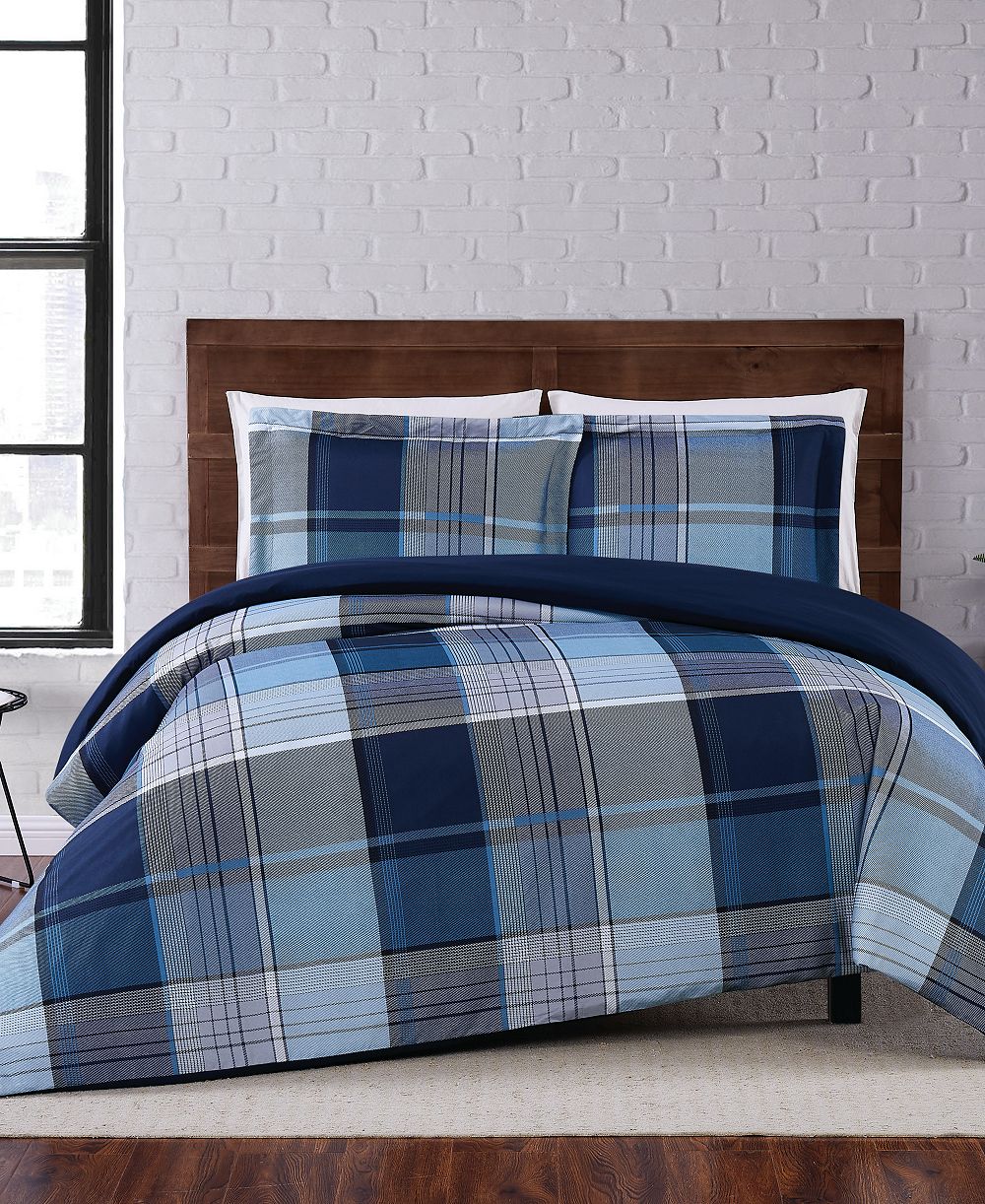 Комплект из 2 пододеяльников Truly Soft Trey Plaid, Twin XL
