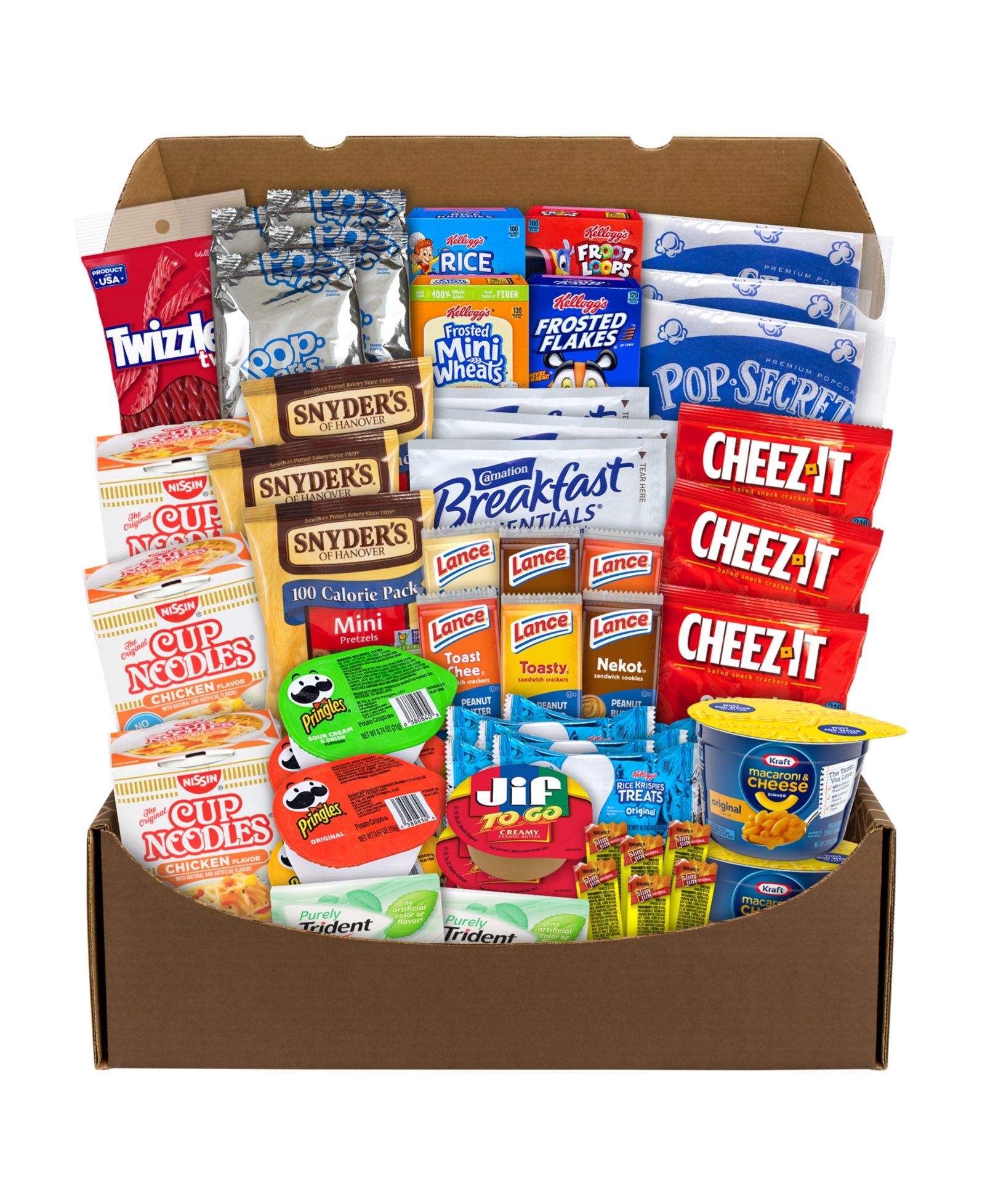 Набор закусок SnackboxPros 54 Piece Dorm Room Survival