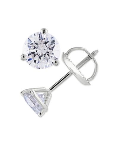 Серьги-гвоздики с бриллиантами (1/4 ct. t.w.) в 14k White или Yellow Gold