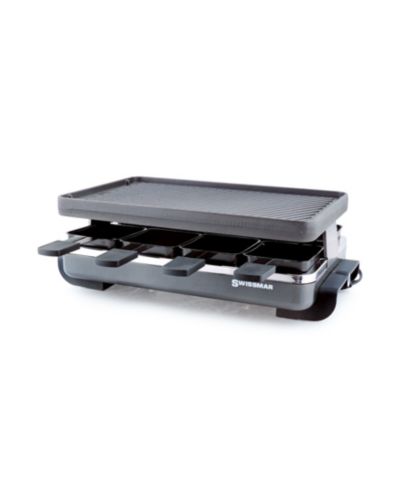 SWISSMAR 8 Person Classic Raclette Party Grill with Reversible Cast Iron Grill Plate
