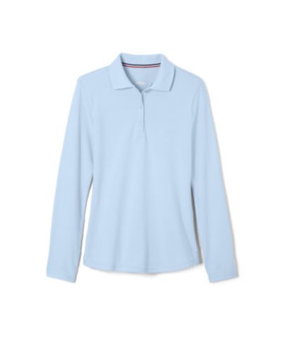 Детское поло French Toast Little Girls Long Sleeve Stretch Pique