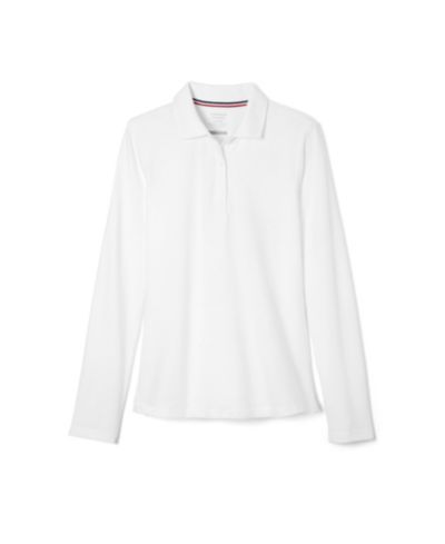 Поло рубашка French Toast Big Girls Long Sleeve Stretch Pique