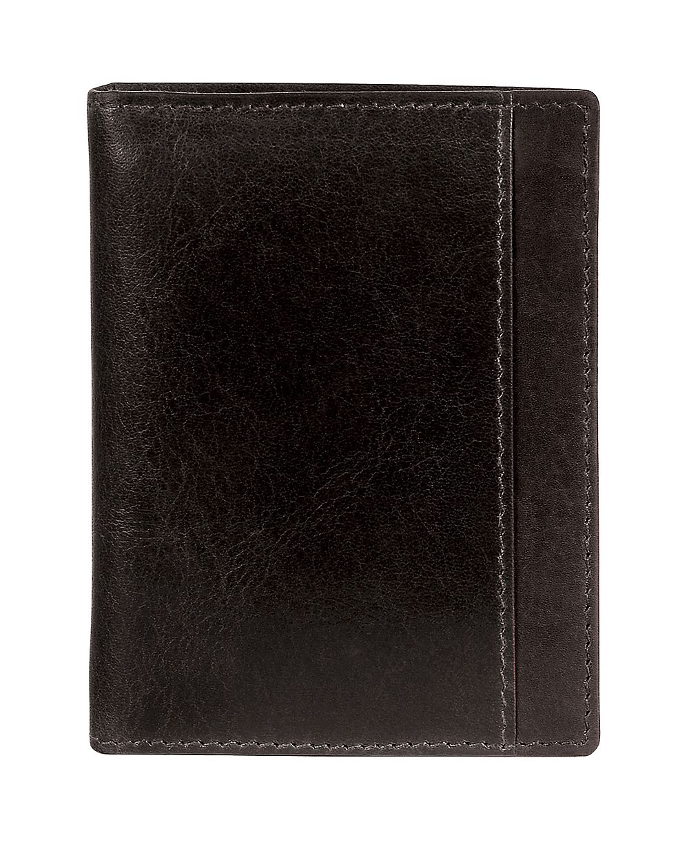 Mancini Casablanca Collection Men's RFID Secure Center Unique Vertical Wing Wallet