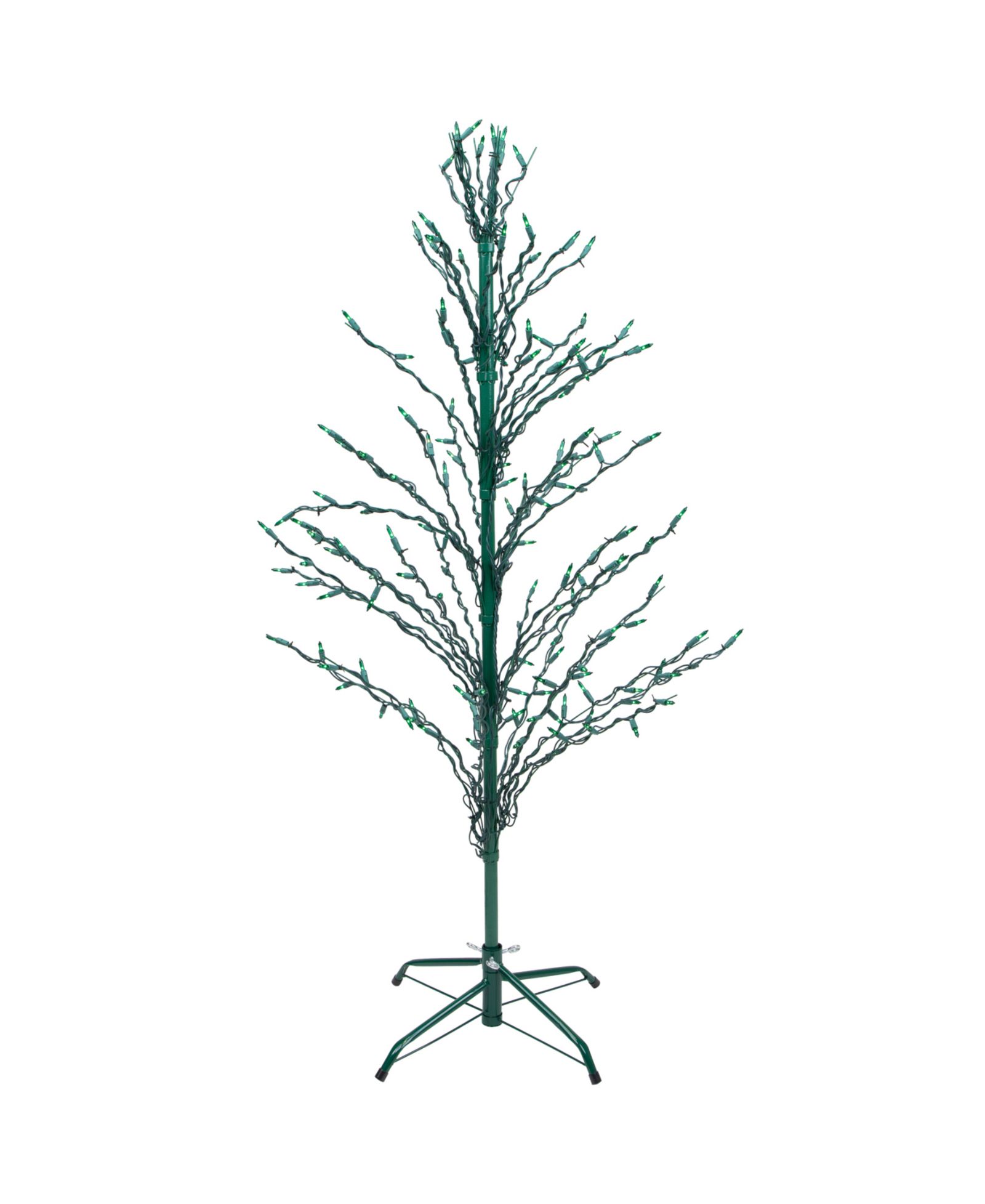 Декоративное светодиодное дерево Northlight 4' Green Lighted Christmas Cascade Twig Tree