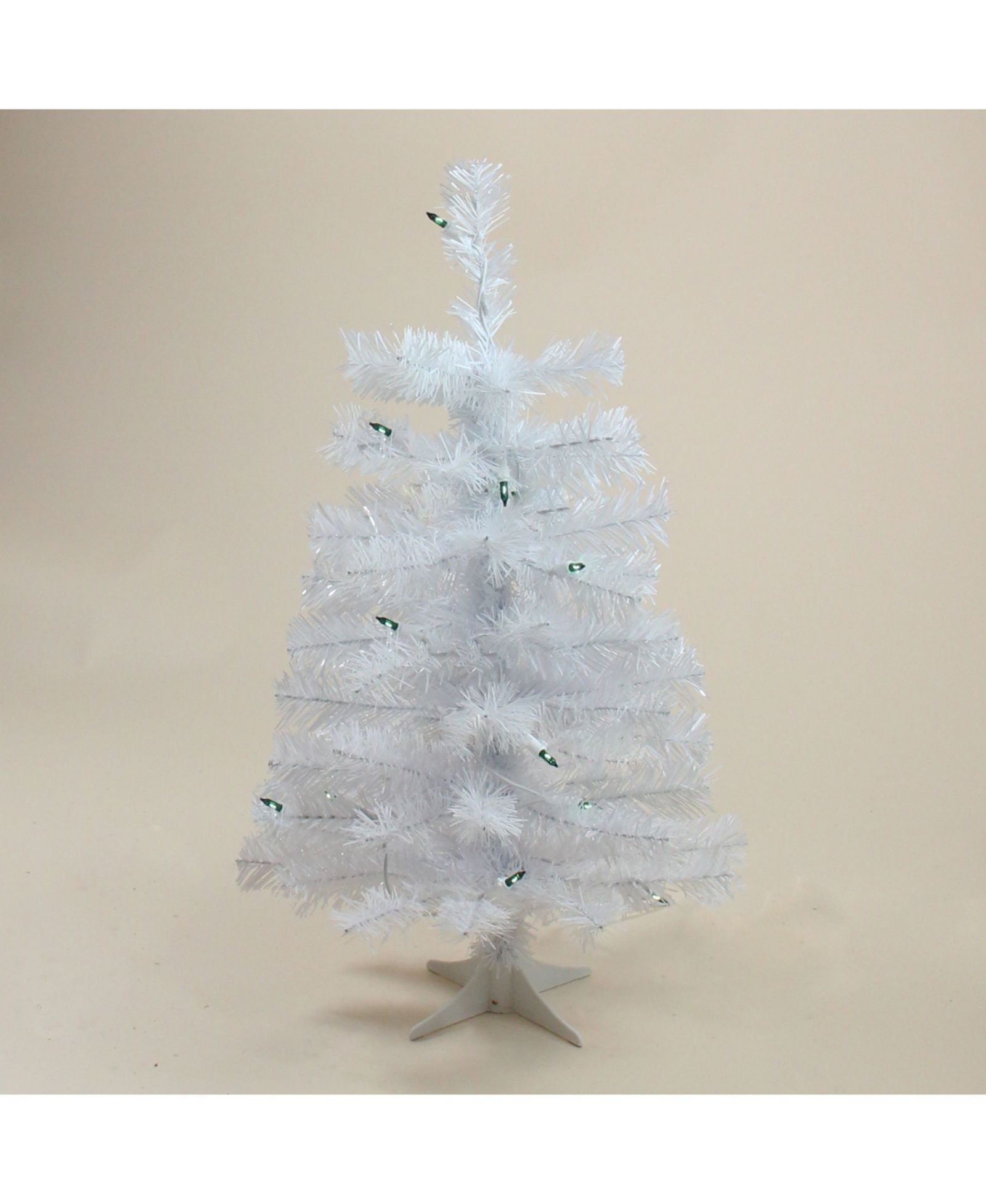 Northlight искусственная рождественская елка 2' Pre-Lit Slim White Tinsel, зеленые огни