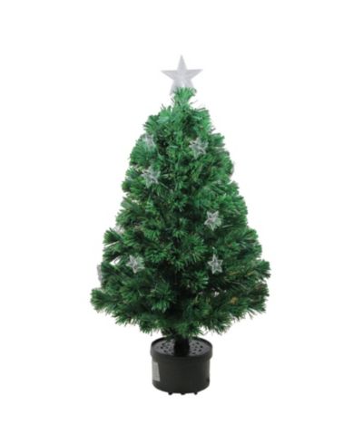 Northlight 4' Pre-Lit Fiber Optic Artificial Christmas Tree with Stars